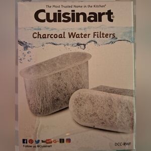 CUISINART DCC-RWF Replacement Charcoal Water Filters - 2pk. DCC-RWF